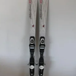 SKI D'OCCASION FEMME WEDZ'E STARLINER BLANC + FIXATION