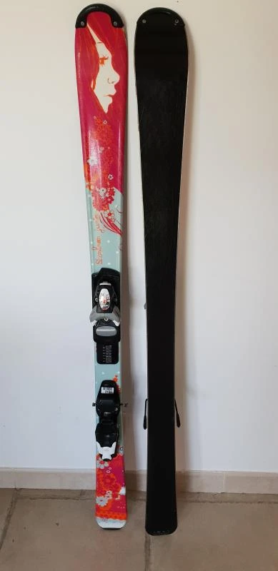 SKI D'OCCASION JUNIOR WED'ZĂ STARLINER ROSE FIXATION AXIUM â Image 4