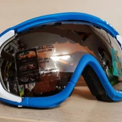 MASQUE DE SKI NEUF LHOTSE POGO WITE BLUE -MIRROR CAT.3