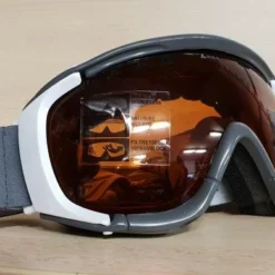 MASQUE DE SKI NEUF LHOTSE KASATCHOK WHITE GREY - ORANGE CAT.2