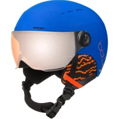 CASQUE DE SKI/SNOW JUNIOR NEUF BOLLÉ QUIZ VISOR MATTE ROYAL BLUE 2020