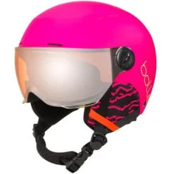 CASQUE DE SKI/SNOW JUNIOR NEUF BOLLÉ QUIZ VISOR MATT HOT PINK 2020 CAT S2