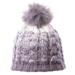 BONNET POMPON FEMME LHOTSE BELEG NEUF VIOLET A PRIX DISCOUNT