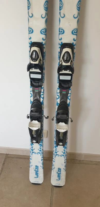SKI D'OCCASION FEMME WEDZ'E STARLINER BLEU + FIXATION LOOK â Image 4