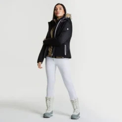 VESTE DE SKI FEMME CHAUDE STATEMENT JACKET NOIR DWP391