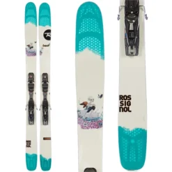 SKI NEUF FEMME FREERIDE ROSSIGNOL SAVORY 7 + FIXATION ROSSIGNOL AXIUM 120