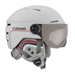 CASQUE DE SKI/SNOW NEUF JUNIOR CÉBÉ FIREBALL MATT WHITE PATRIOT LINE VISIÈRE CAT S3