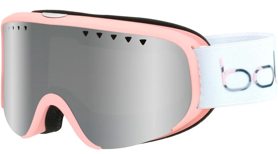 MASQUE DE SKI BOLLĂ SCARLETT MATTE PINK WHITE 2020 BLACK CHROME S.3