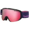 MASQUE DE SKI BOLLÉ SCARLETT SHINY BLACK PURPLE WOOD 2019 VERMILLON GUN S.2