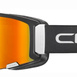 MASQUE DE SKI ENFANT CÉBÉ SUPER BIONIC MAT BLACK WHITE 2020 ORANGE FLASH FIRE CAT 2