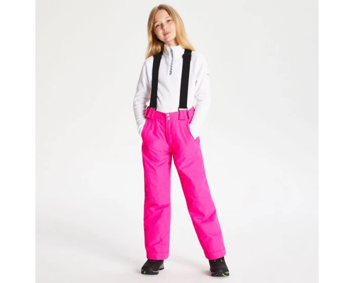 PANTALON DE SKI DARE 2B JUNIOR MOTIVE ROSE AVEC BRETELLES DĂTACHABLES DWW406