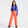 PANTALON DE SKI DARE 2B JUNIOR MOTIVE CORAL/ORANGE BRETELLES DÉTACHABLES DWW406