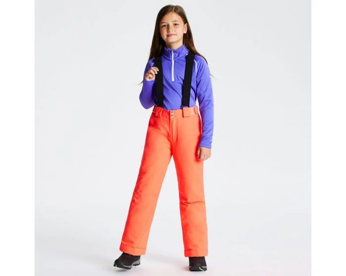 PANTALON DE SKI DARE 2B JUNIOR MOTIVE CORAL/ORANGE BRETELLES DĂTACHABLES DWW406