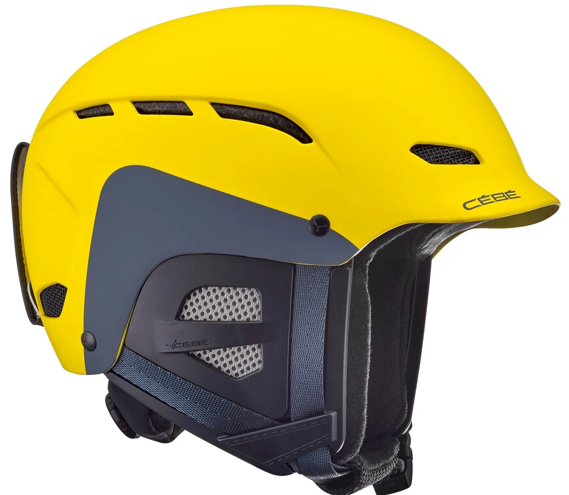 CASQUE DE SKI NEUF CÉBÉ DUSK JUNIOR JAUNE GRIS 2021