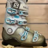 CHAUSSURE DE SKI D'OCCASION FEMME SALOMON X PRO 70 W WHITE TURQUOISE