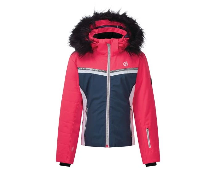 VESTE DE SKI TECHNIQUE JUNIOR FILLE DARE 2 B ESTIMATE 20K A CAPUCHE ROSE . â Image 5