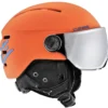 CASQUE DE SKI/SNOW NEUF JUNIOR CÉBÉ FIREBALL VISIÈRE MATT ORANGE BLUE
