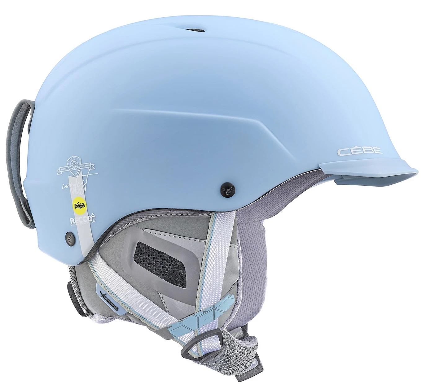 CASQUE DE SKI/SNOW NEUF CÉBÉ CONTEST VISOR MIPS RECCO MATT POWDER BLUE 2021