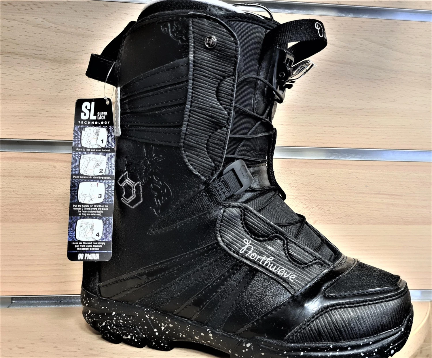 BOOTS DE SNOWBOARD NEUVE NORTHWAVE DAHLIA SL WOMEN'S BLACK